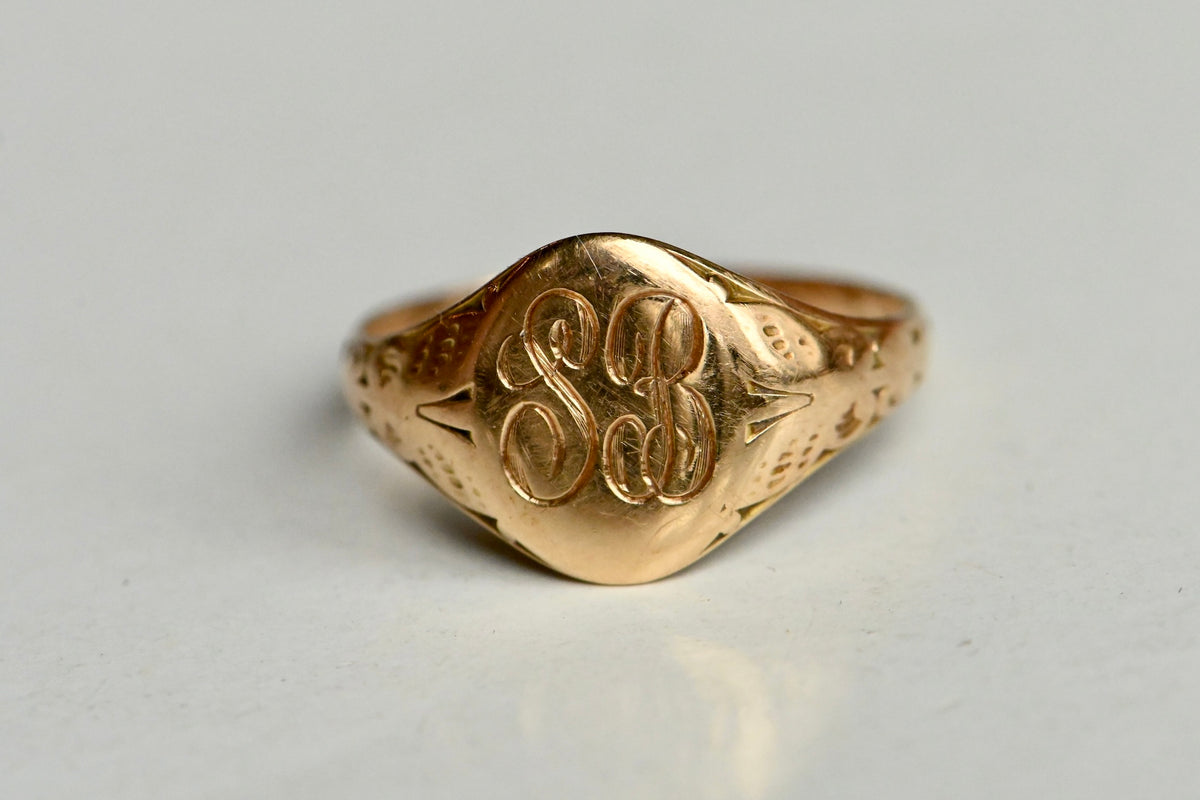 Antique 1910s 14K yellow gold 