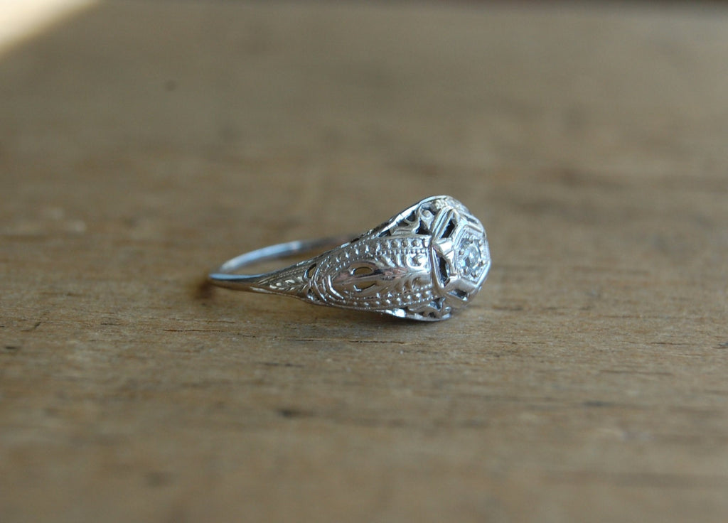 Fana Modest Solitaire Diamond Engagement Ring S4067 - Hobbs Jewelers